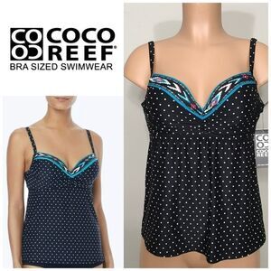 Coco Reef bra sized underwire tankini. 32-34/DD
